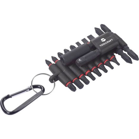TOOLCRAFT TO-10911216 Kit inserti 20 parti Taglio, Croce Phillips, Croce Pozidriv, Esagono esterno, Profili a T+ incl. (1/5)