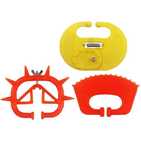 Lot de 3 anneaux de sevrage pour veaux, en plastique épais, pince nasale pour bovins, outils de perçage pour nez de vache