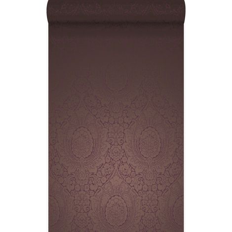 papier peint ornement violet foncé  - Origin Wallcoverings (1/5)