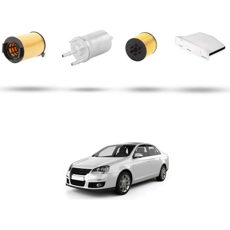 Kit tagliando 4 filtri compatibile con Vw JETTA III (1k2) 1.4 TSI 90kw Dal 2006 al 2010 (1/5)