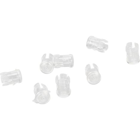100pcs cache led diode 3mm capuchon transparent protection nylon blanc pour projet diy déco auto expérience électronique (1/5)