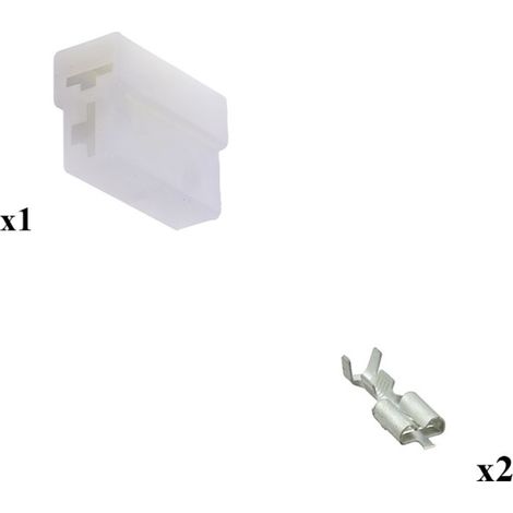 Kit Connettore Series 250 Faston 6,3 maschio 2 Vie a T