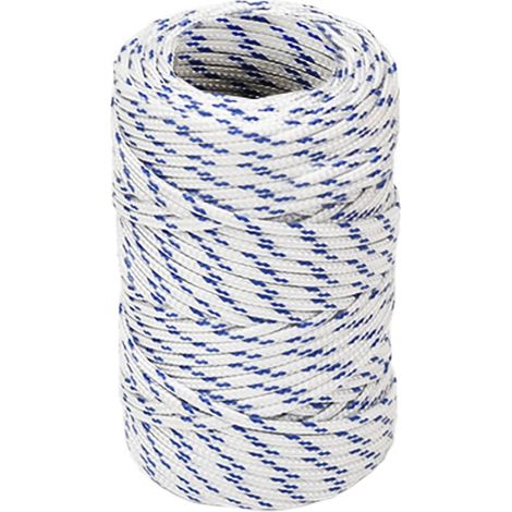 Corde de bateau, Corde de Chanvre, pour la Décoration, le Bricolage, le Jardinage Blanc 2 mm 100 m Polypropylène OIB9771E (1/5)
