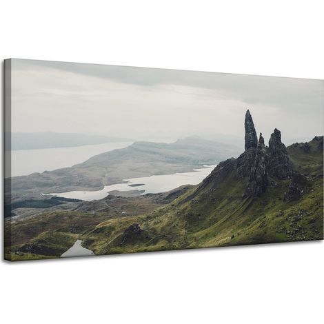 Leinwanddruck Natur Berggipfel 120x60 cm
