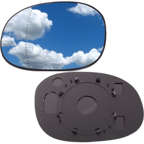 Inserto specchietto retrovisore asferico sinistro per PEUGEOT 206 98-09 (1/5)