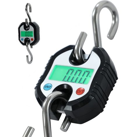 MIMOSON-Balance numérique pour grue, capacité de charge de 150 kg, double écran LCD électronique de précision, anneau de suspension pour bagages et poissons (1/5)