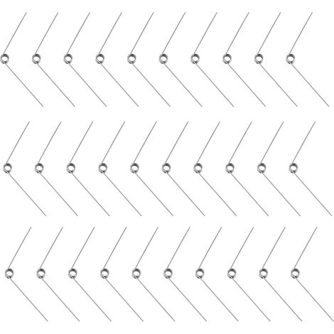 30pcs Acier Inoxydable Petit Ressort de Torsion, Ressorts de Torsion Mécaniques de Diamètre de Fil de 0.5 mm pour Le Travail du Bois de Bricolage, Meubles, Projet de Réparation (1/5)
