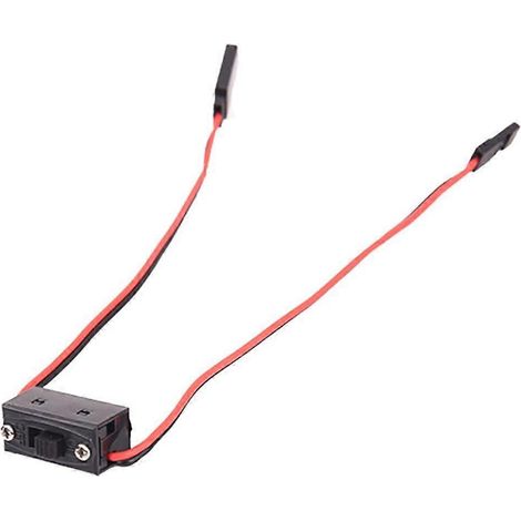 Câble d'extension de batterie de type Futaba avec interrupteurs TOC et indicateur LED pour voiture (1/4)