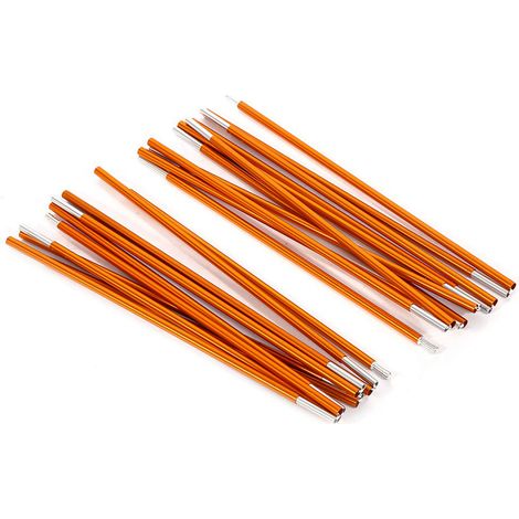 Juego de 2 aros de aleación de aluminio, superficie anodizada, cordón elástico, para acampar y hacer senderismo. (1/5)