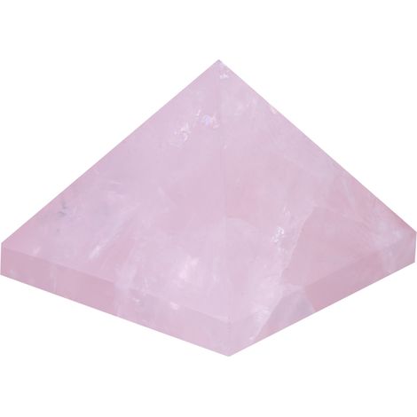 Pyramide en Quartz Rose Cristal Rose Sculpté Décoration Intérieure (1/5)