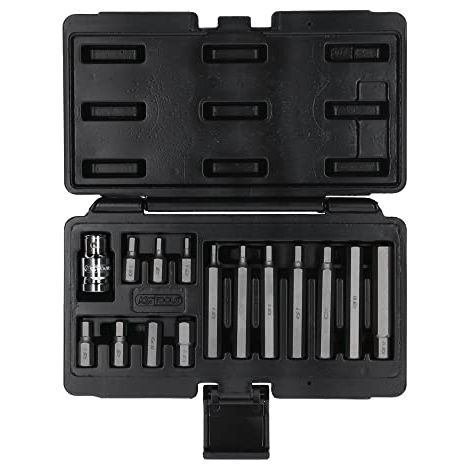 KS Tools 911.5040 Serie di Inserti Classic per Viti ad Esagono Incassato, 15 Pezzi, 10 mm (1/4)