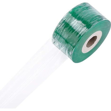 Nastro per innesti trasparente, nastro per innesti, nastro per vivaio, nastro per innesti, adatto per piante, fiori, alberi da frutto, innesto di pomodori, 4 pezzi, verde 2,5 cm x 100 m (1/5)