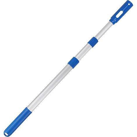 Perche télescopique de piscine MOUDUO, argent (1/5)