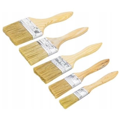 5er-Set Flachpinsel zum Streichen von Wänden