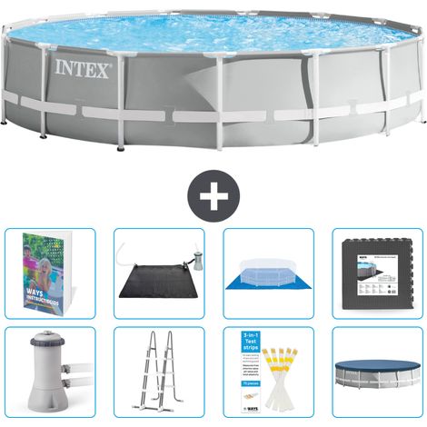 Prism Frame Pool Rund - 457x107 cm - 9-teilig S543