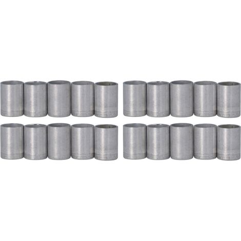 20 pièces couvercle de joint de climatisation en aluminium AC tuyau Tube connecteur couvercle tuyau raccord bouchon 5/8in (1/5)