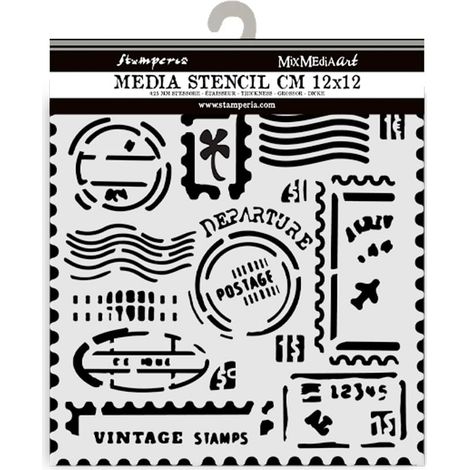 Pochoirs épais pour scrapbooking, albums, cartes, bullet journaux, etc. Matériau flexible, facile à nettoyer, pour les loisirs, les travaux manuels et les cadeaux (type de voyage, (1/3)