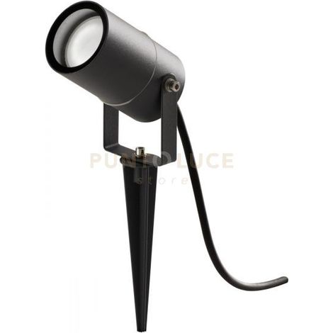 GES1130- FARO PROIETTORE ANTRACITE 1 LUCE ATTACCO GU10 IP65 D.6X10CM