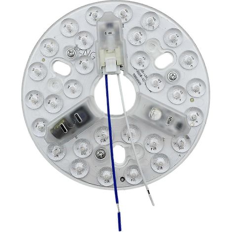 Kit de luz LED redonda de 15 W para ventilador de techo con 3 ajustes de color. (1/5)