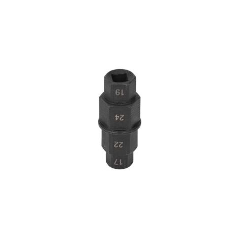 Eosnow,Outil d'essieu hexagonal pour moto, clé de retrait de broche de roue avant dédiée 17 19 22 24mm noir (1/5)
