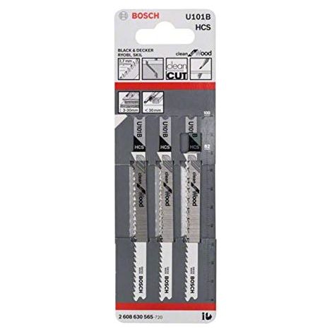 Lame de Scie Sauteuse U 101 B HCS, 2.7mm Pas, 100mm Longueur, Lot de 3 (1/5)