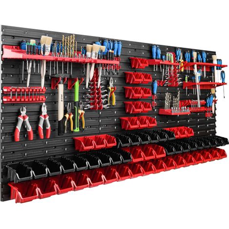Pannello portautensili 172x78 cm, scaffale per officina/garage (1/5)