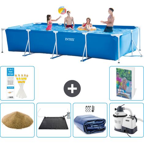 Rechteckiger Frame Pool - 450x220x84 cm - 7-teilig S69