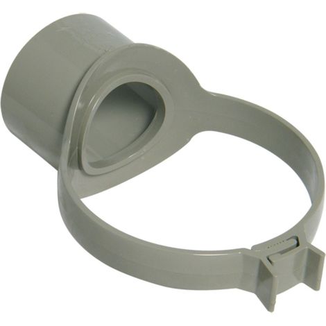 FloPlast Grey Solvent Weld Soil Strap Boss 110mm SS319 (1/2)