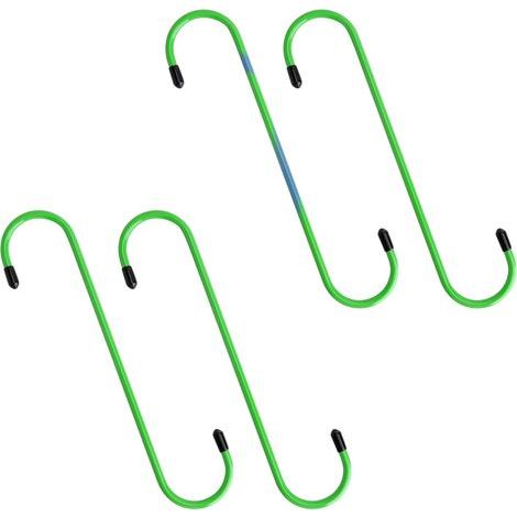 Lot de 4 crochets de suspension en forme de S pour étrier de frein, disques de suspension, crochets d'étrier de frein, pointes en caoutchouc (1/5)