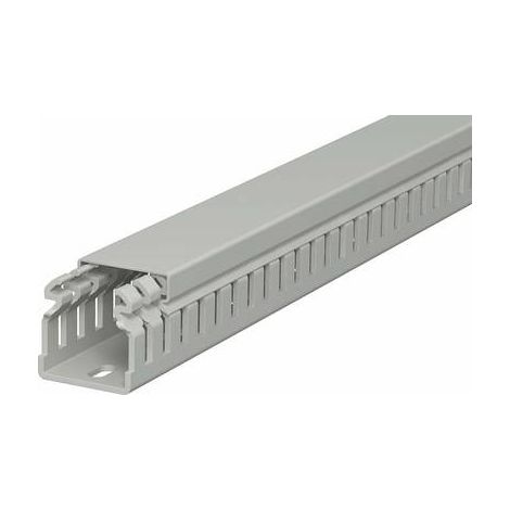 OBO Bettermann Canal de cableado 37x37x2000 Cloruro de polivinilo gris piedra RAL 7030, 6178307