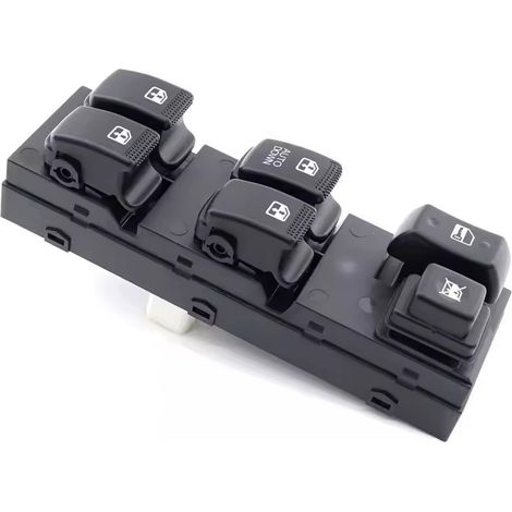 La référence 935702E200 convient à l'interrupteur de lève-vitre électrique avant gauche côté conducteur des modèles Hyundai Tucson 2005-2008. (1/4)