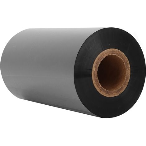 Ruban de transfert thermique en résine noire, antistatique, résistant à l'usure, impression transparente, ruban de cire amélioré pour codes-barres, 110 mm x 300 m (1/5)