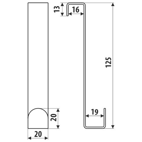 Cintre WS06, noir super mat (1/2)