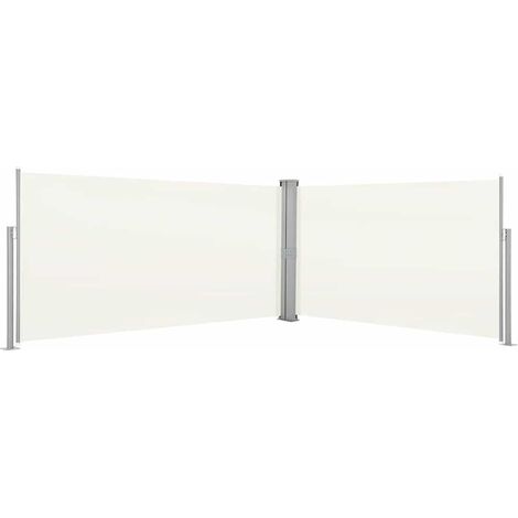 Ausziehbare Seitenmarkise 160x600 cm Creme