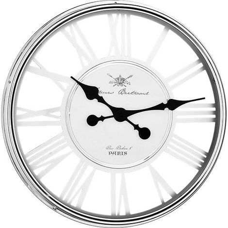 Horloge chrome ajourée 56cm (1/3)