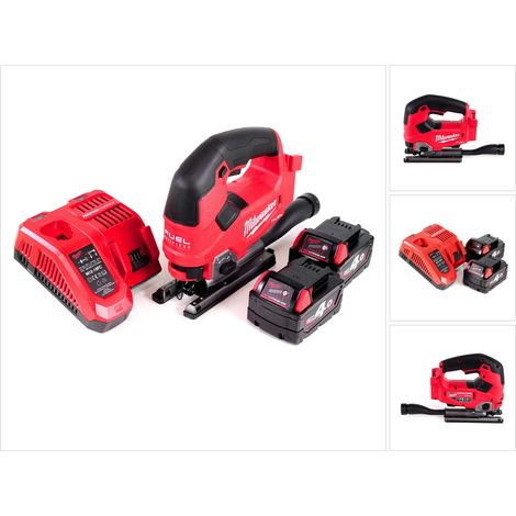 Milwaukee M18 FJS-402C Stichsäge 18V Brushless + 2x Akku 4,0Ah + Ladegerät (1/5)
