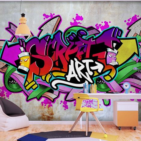Papier peint Street Classic (Colourful) - 150 x 105 cm (1/4)