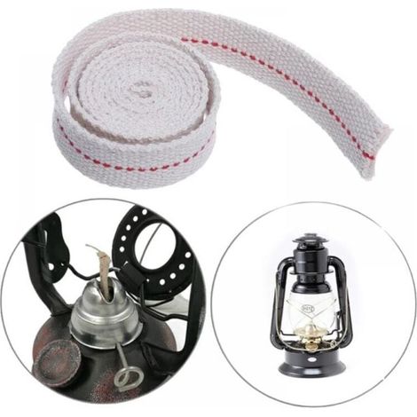 Mèche Lampe À HuileLongueur 5m-Mèche Lampe À Pétrole Largeur 10mmMèche Lampe ✮100% Coton✮ Pour Lampe À Petrole/Lanterne À Huile- Lampe Bruleur (1/3)