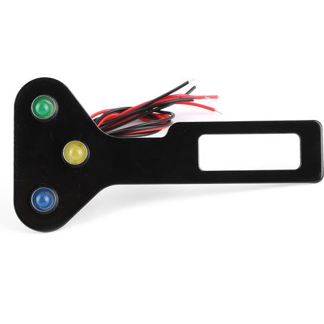 Voyant lumineux 6 mm/0,2 po 12 V CC jaune, bleu, vert pour voiture, camion, bateau, moto (1/5)