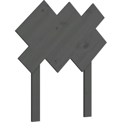 Maison Exclusive - Kopfteil Grau 72,5x3x81 cm Massivholz Kiefer (1/5)