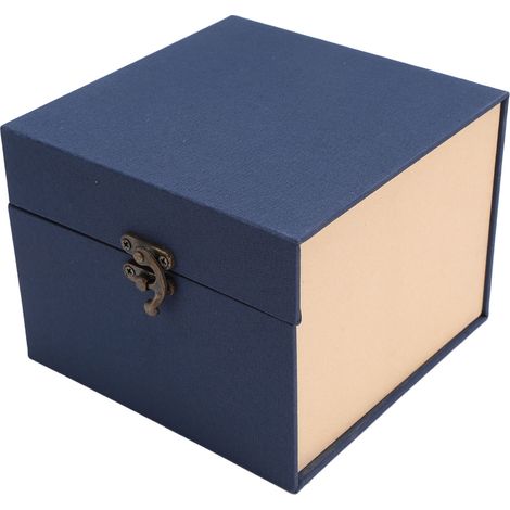 Aufbewahrungsbox für Puppenköpfe, stoßfest, mit Schwammpolsterung, geeignet für Puppenköpfe mit Kugelgelenken (16–16,5 cm Umfang), dunkelblau (1/5)