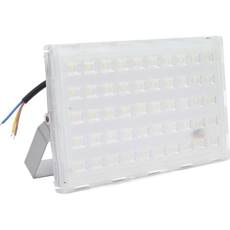 Projecteur LED 50W extérieur – blanc super brillant – IP66 étanche – câblage dur – sécurité / lumière travail (1/5)