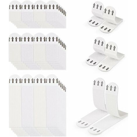 36 Paires (72 Bandes) Languettes Accroches Tableaux sans Percer Bandes de Suspension pour Photos Languettes Accroches Bandes AdhéSives Tableaux Fixation sans Dommage Bandes de Cadre Mural (1/5)