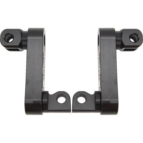 Support Moto Repose-Pieds Support 360° Réglable Extension Robustes pour Touring Noir Blanc (1/5)