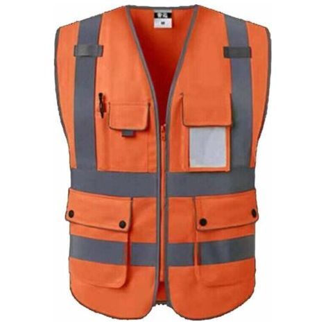 Gilets de sécurité / gilet de travail / gilet de sécurité Poches et zip frontal (1/4)