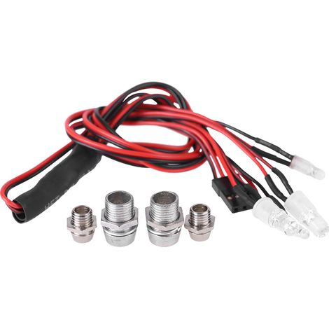 Kit de phares et feux arrière à 4 LED à monter soi-même pour voiture et camion radiocommandés (accessoires radiocommandés). (1/5)