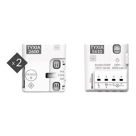 Tyxia 511 - Kit Interruptor de ida y vuelta sin cable Radio Delta Dore