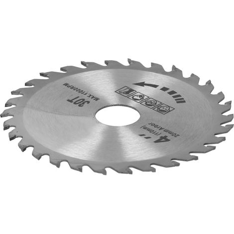 Lot de 2 disques de scie circulaire 4x30T pour le travail du bois, pour la menuiserie et le bricolage, 105 mm (1/5)