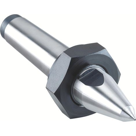 Röhm puntas de centrado fijas, MK 4, similar a DIN 807, punta completa con tuerca de extracción - 249577 (1/5)