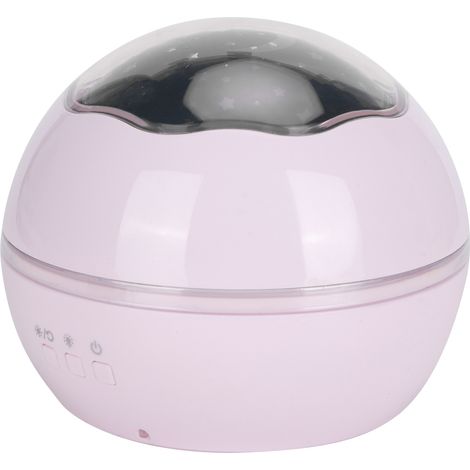 Romantisches LED-Nachtlicht mit 8 Farbprojektionsmodi, Schlafzimmerdekoration, USB- oder Batteriebetrieb, rosa (1/5)